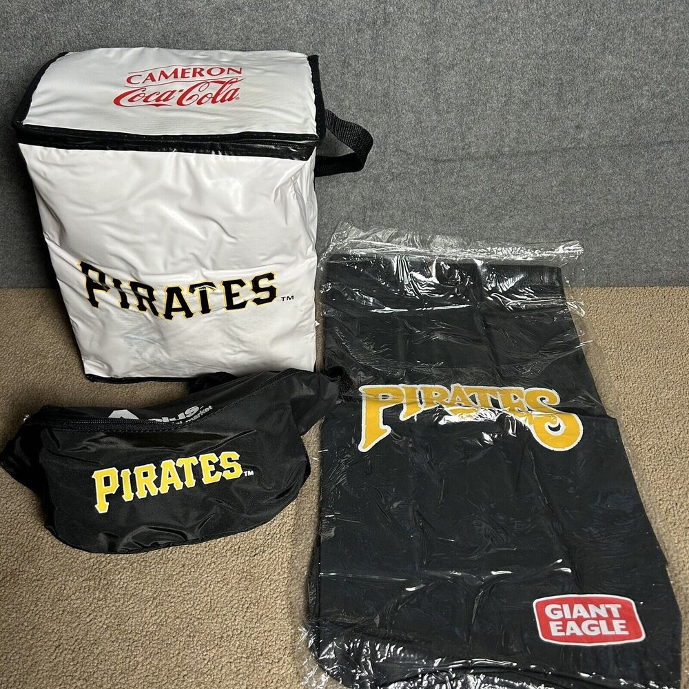 Vintage Pittsburgh Pirates Coca Cola Cooler Bag Lunch Bag/Drawstring Cinch/Fanny